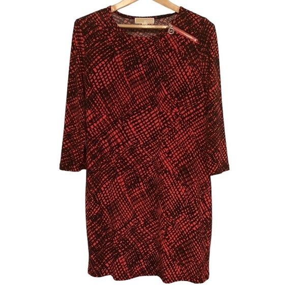 Michael Kors red & white dress‎ size L - Picture 1 of 6